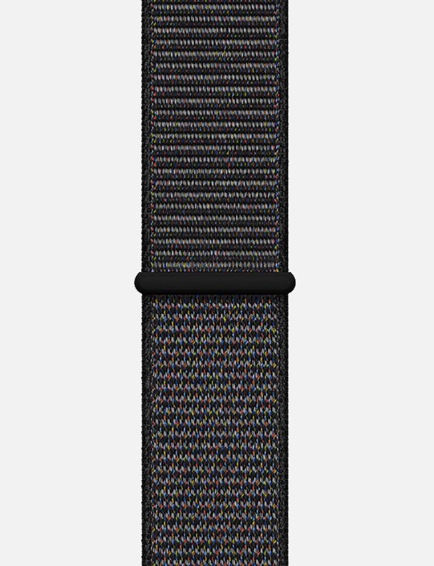 Nylon Velcro Sport Loop Apple Watch Strap Black