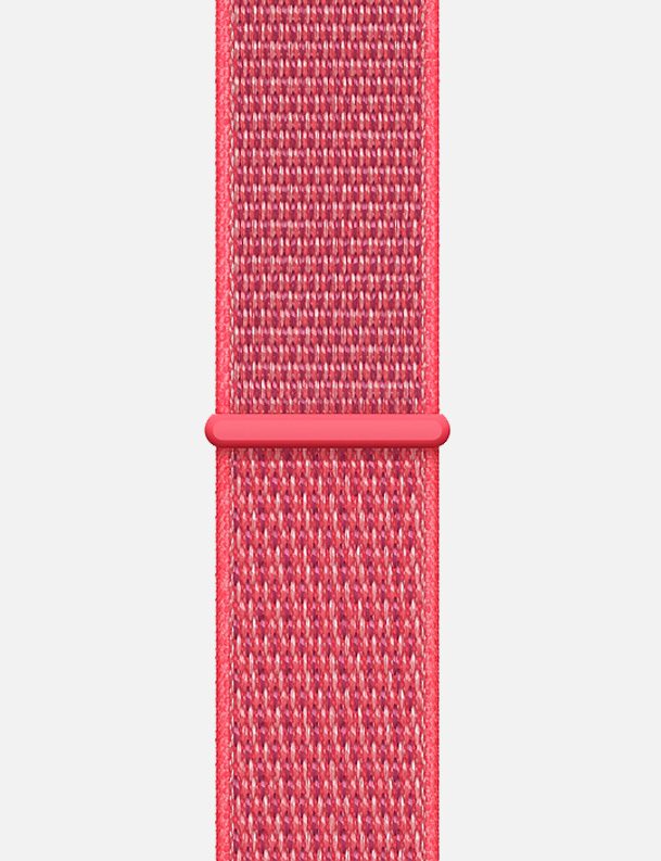 Nylon Velcro Sport Loop Apple Watch Strap Flamingo Pink
