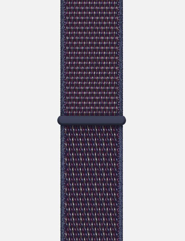 Nylon Velcro Sport Loop Apple Watch Strap Indigo