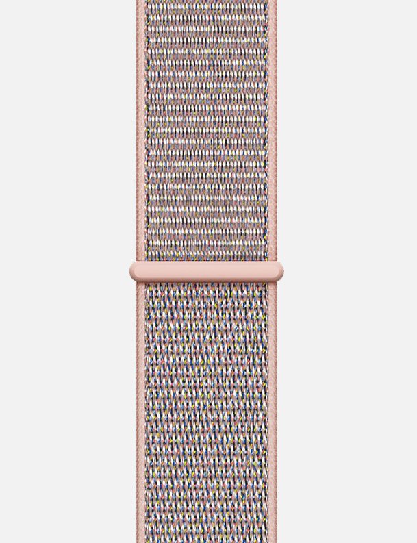 Nylon Velcro Sport Loop Apple Watch Strap Sand Pink
