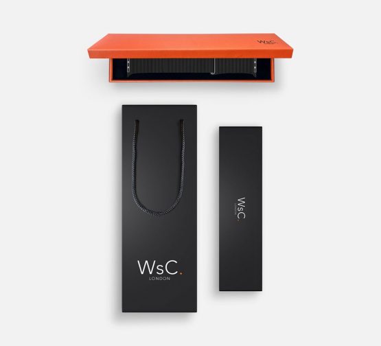 WsC Leather Loop Strap Black Box and Bag
