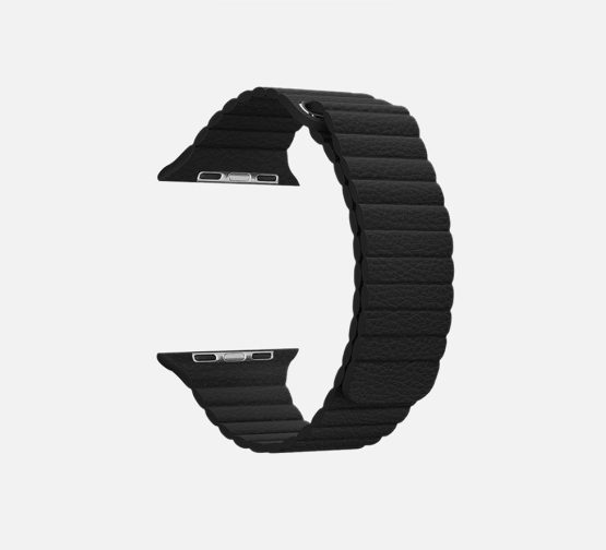 WsC Leather Loop Strap Black Round