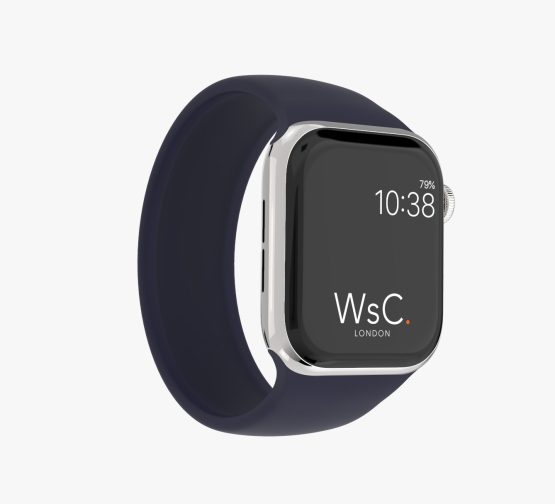 Silicone Solo Loop Apple Watch Blue