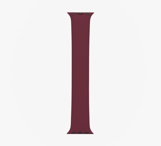 Silicone Solo Loop Apple Watch Burgundy Straight