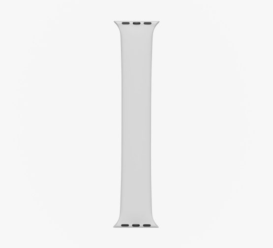Silicone Solo Loop Apple Watch Grey Straight