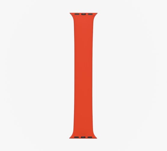 Silicone Solo Loop Apple Watch Red Straight