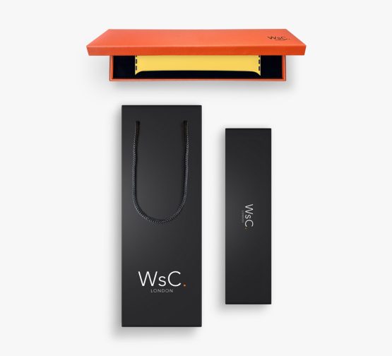 Silicone Solo Loop Apple Watch Yellow Box and Bag