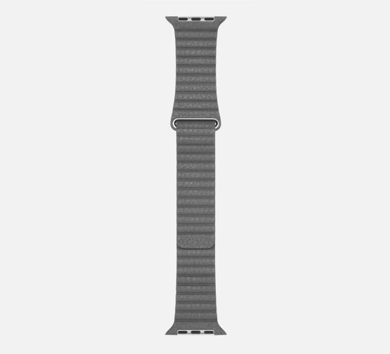 WsC Leather Loop Strap Grey Long