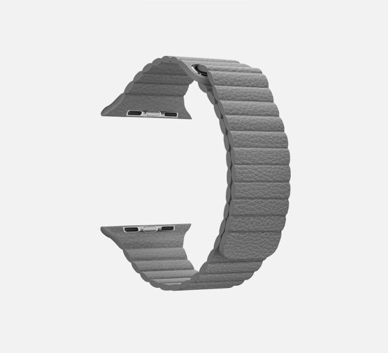 WsC Leather Loop Strap Grey Round