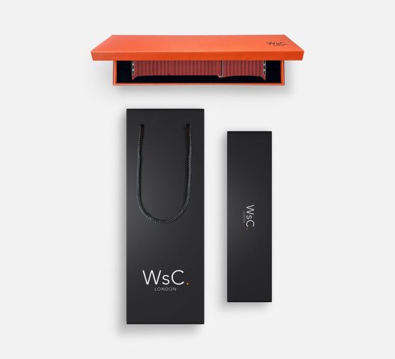 WsC Leather Loop Strap Red Box and Bag