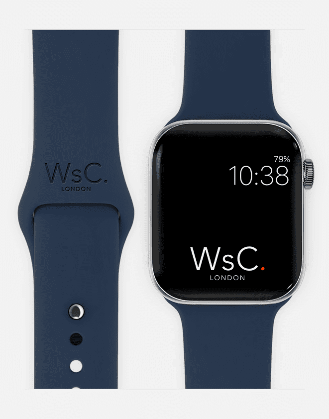 Apple Watch Sport Band Dark Blue With Face