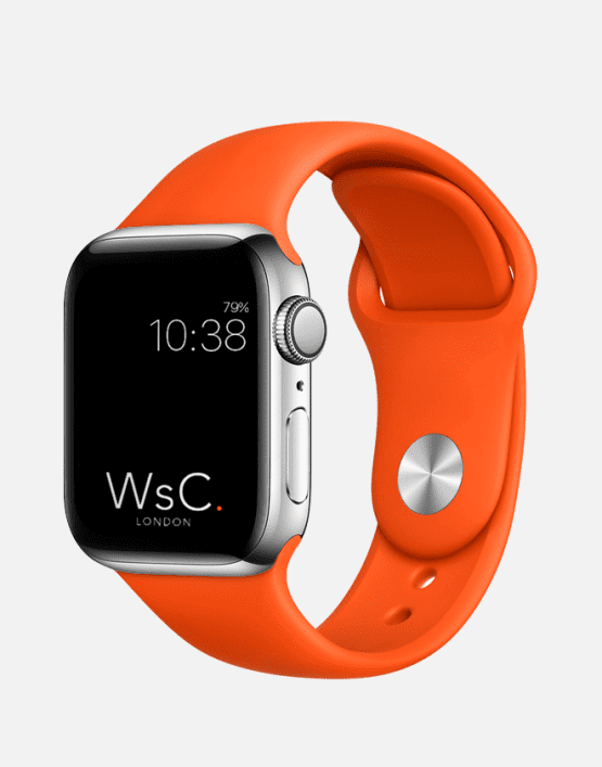 Apple Watch Sport Band Orange Round