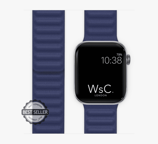 BLUE TWO PIECES WITH FACE LEATHER LINK