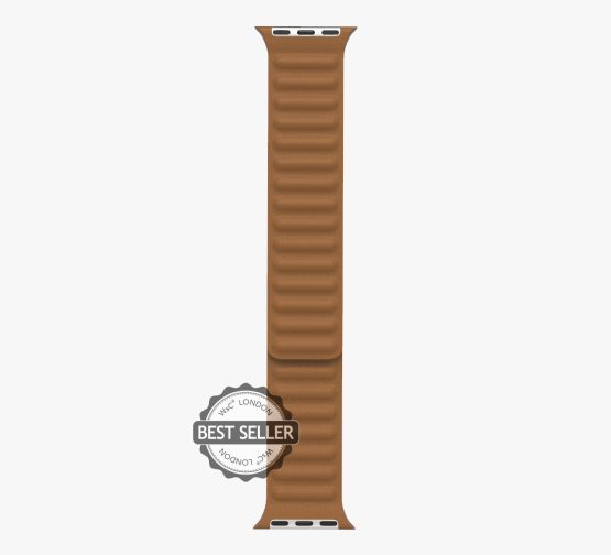 BROWN LEATHER LINK STRAIGHT