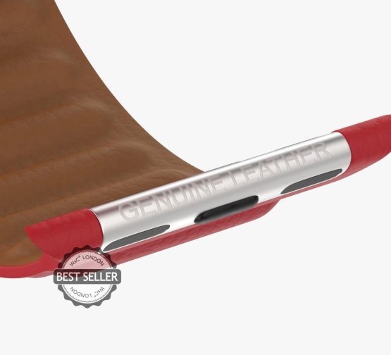 RED LEATHER LINK GENUINE LEATHER