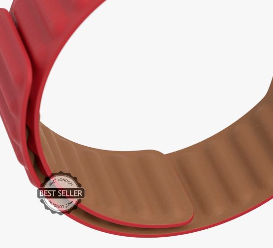 RED LEATHER LINK INNER ZOOM