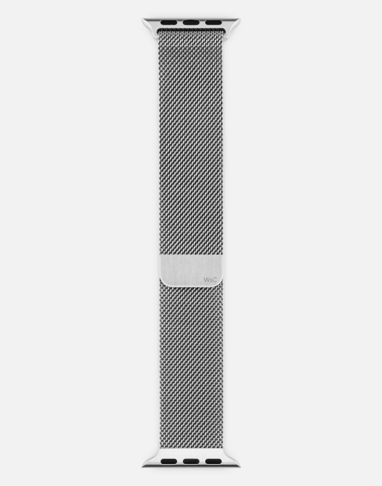 WsC Mesh Loop Silver Long