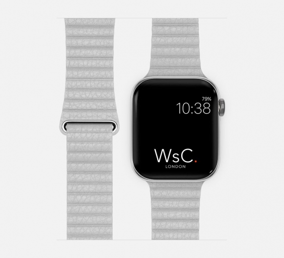 Stone Leather Loop Apple Watch Strap