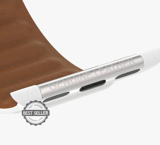 WHITE LEATHER LINK GENUINE LEATHER