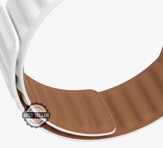 White Leather Link Zoom