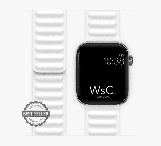 WHITE TWO PIECES WITH FACE LEATHER LINK