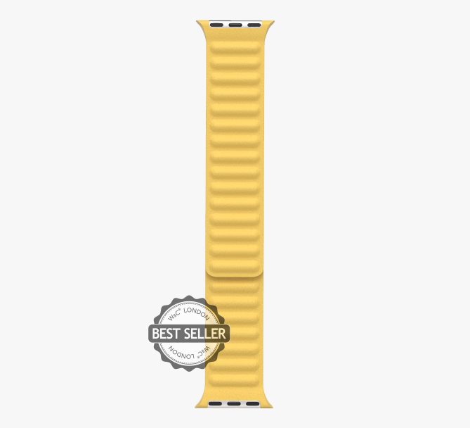 YELLOW LEATHER LINK STRAIGHT