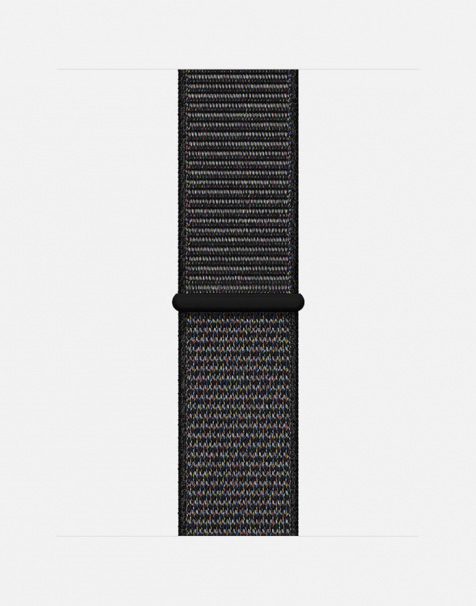 Apple Watch Sport Loop Black Close Up