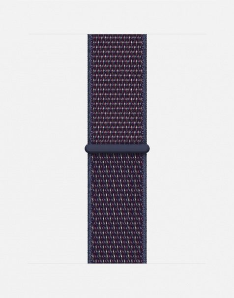 Apple Watch Sport Loop Indigo Close Up