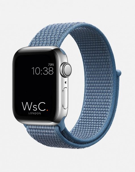 Apple Watch Sport Loop Pacific Blue Round