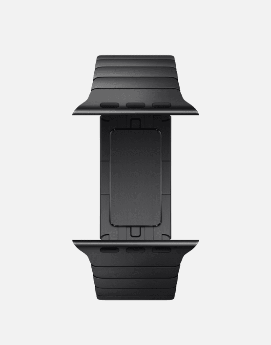 Link Bracelet Front Curved Black