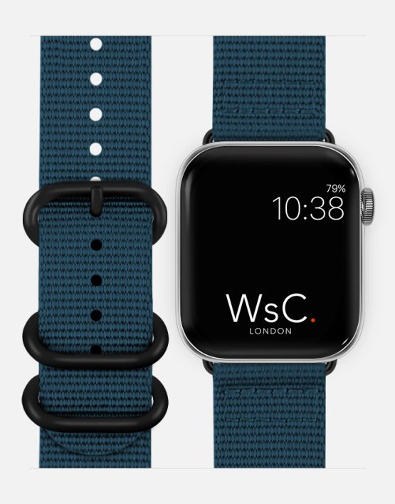 NATO Apple Watch Strap Ocean Blue