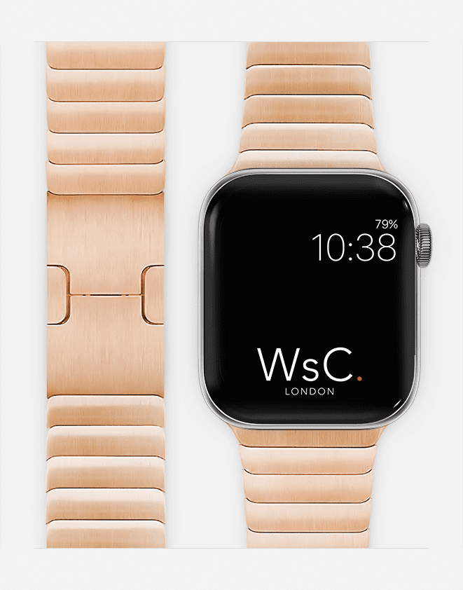 Rose Gold Apple Watch Link Bracelet