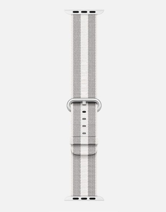 Woven Nylon Long White and Grey