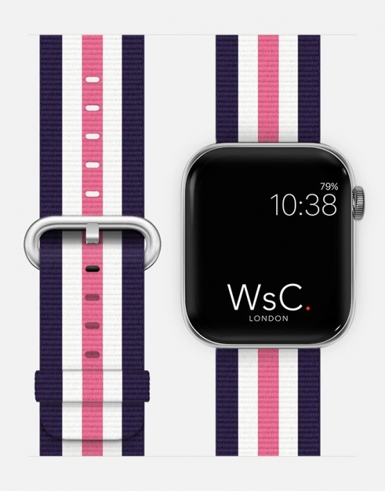Woven Nylon With Face Hot Pink
