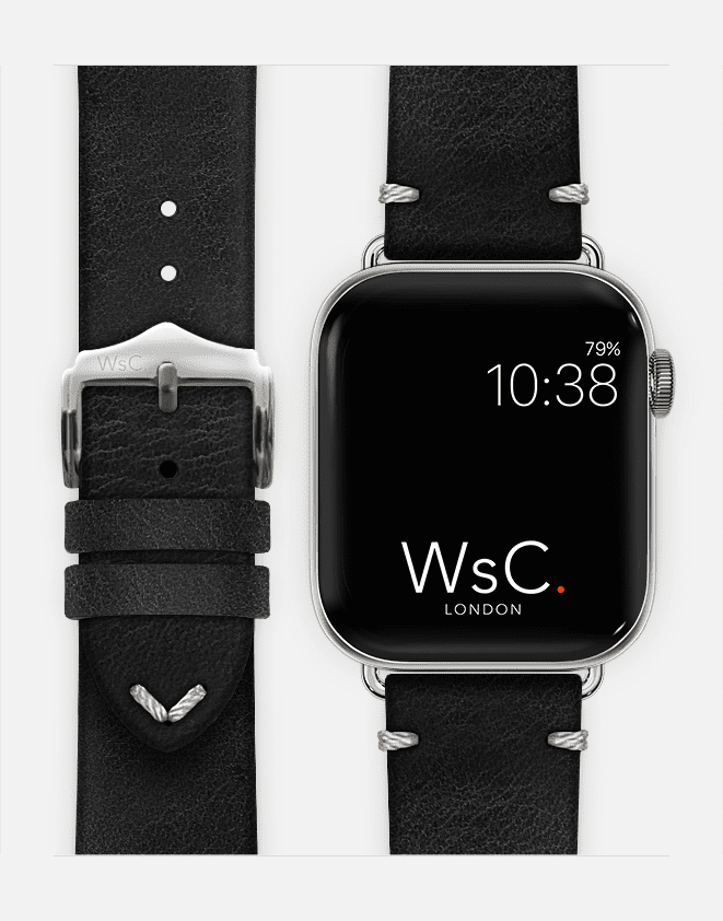 Black Vengeance Strap Face Silver