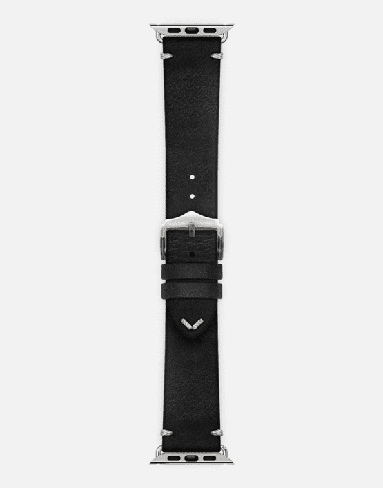 Black Vengeance Strap Long Silver