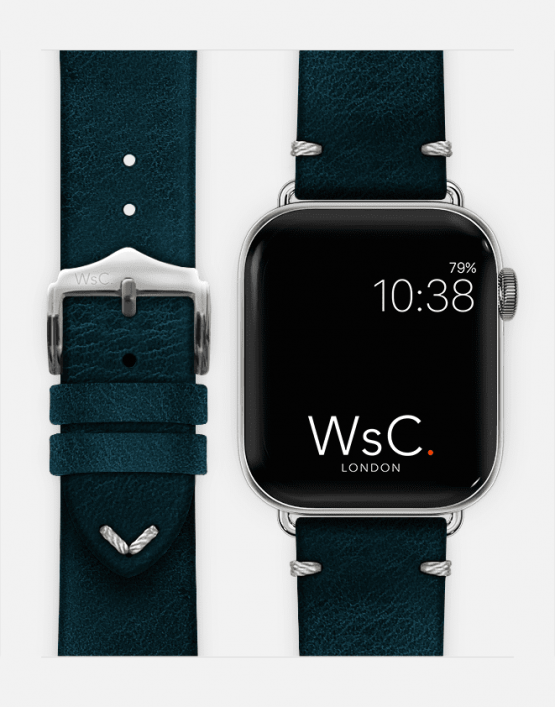 Blue Vengeance Strap Face Silver